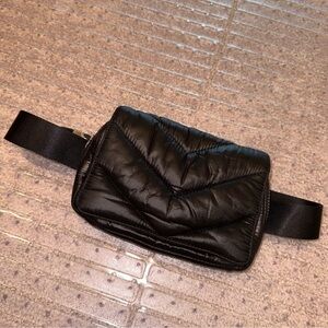 Athleta Black Quilted Women's Belt Bag